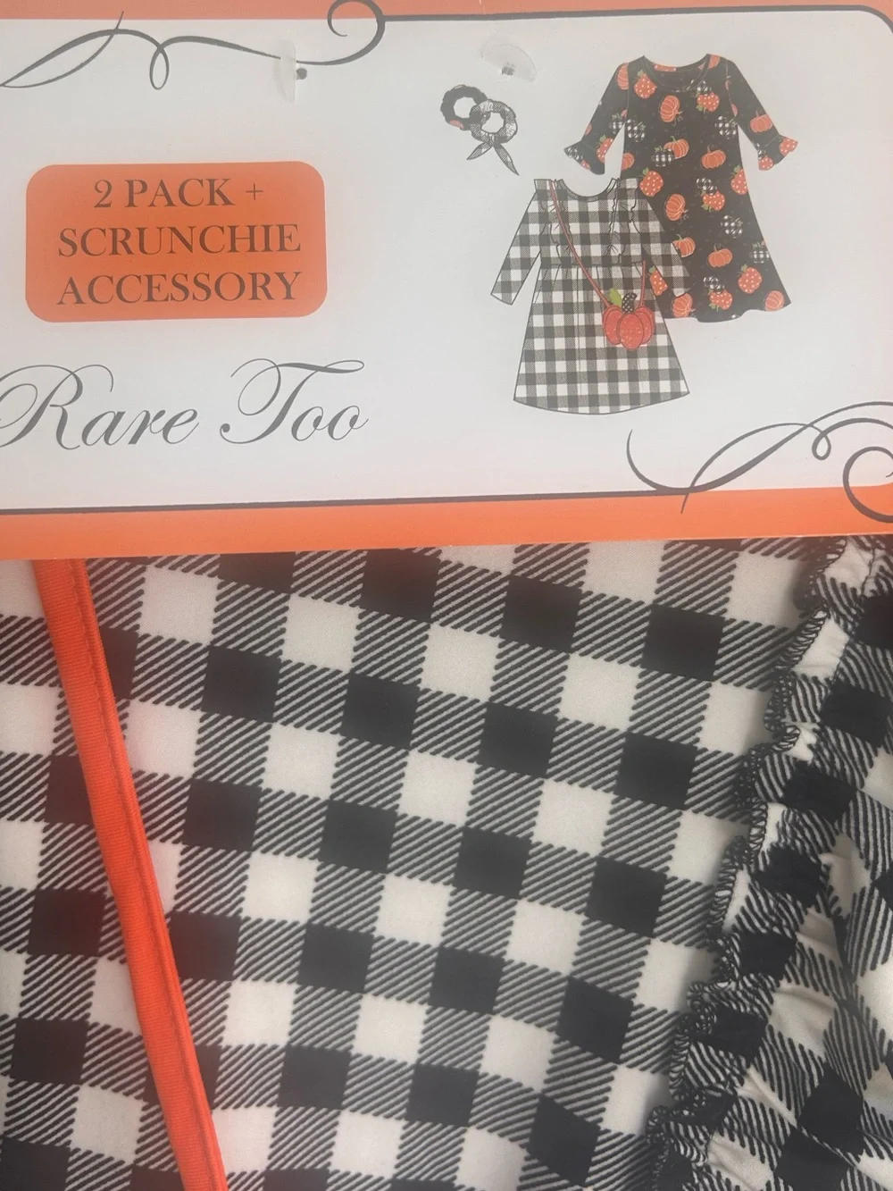 Dillards Rare Too Girls Halloween Autumn 2-Piece Dress Set NWT Size 6X